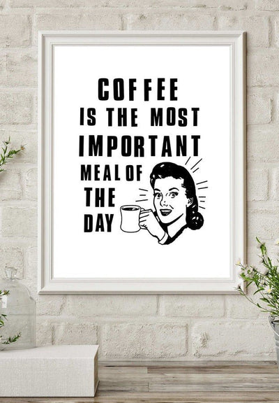 Vintage Coffee Poster Print