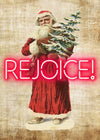 Vintage Rejoice Neon Print