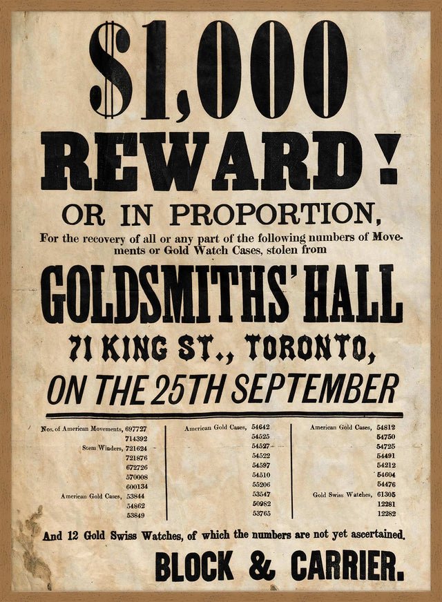 Vintage Reward Typography Poster
