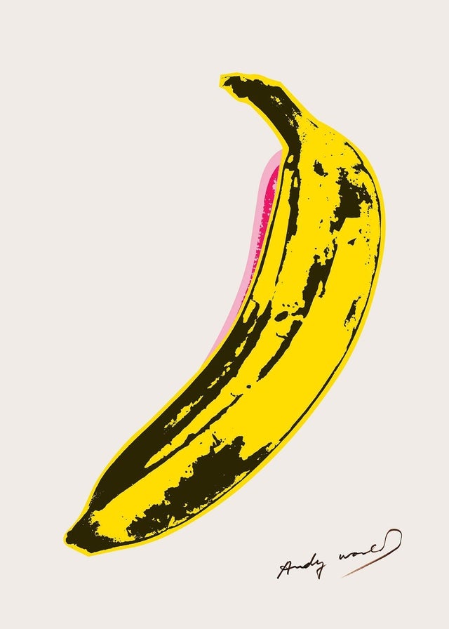 Warhol Banana Popart Print