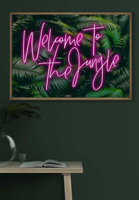 Welcome To The Jungle Tropical Neon Print