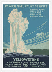 Yellowstone National Park Vintage Travel Tourism Poster Print