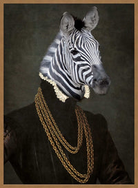 Zebra Portrait Print