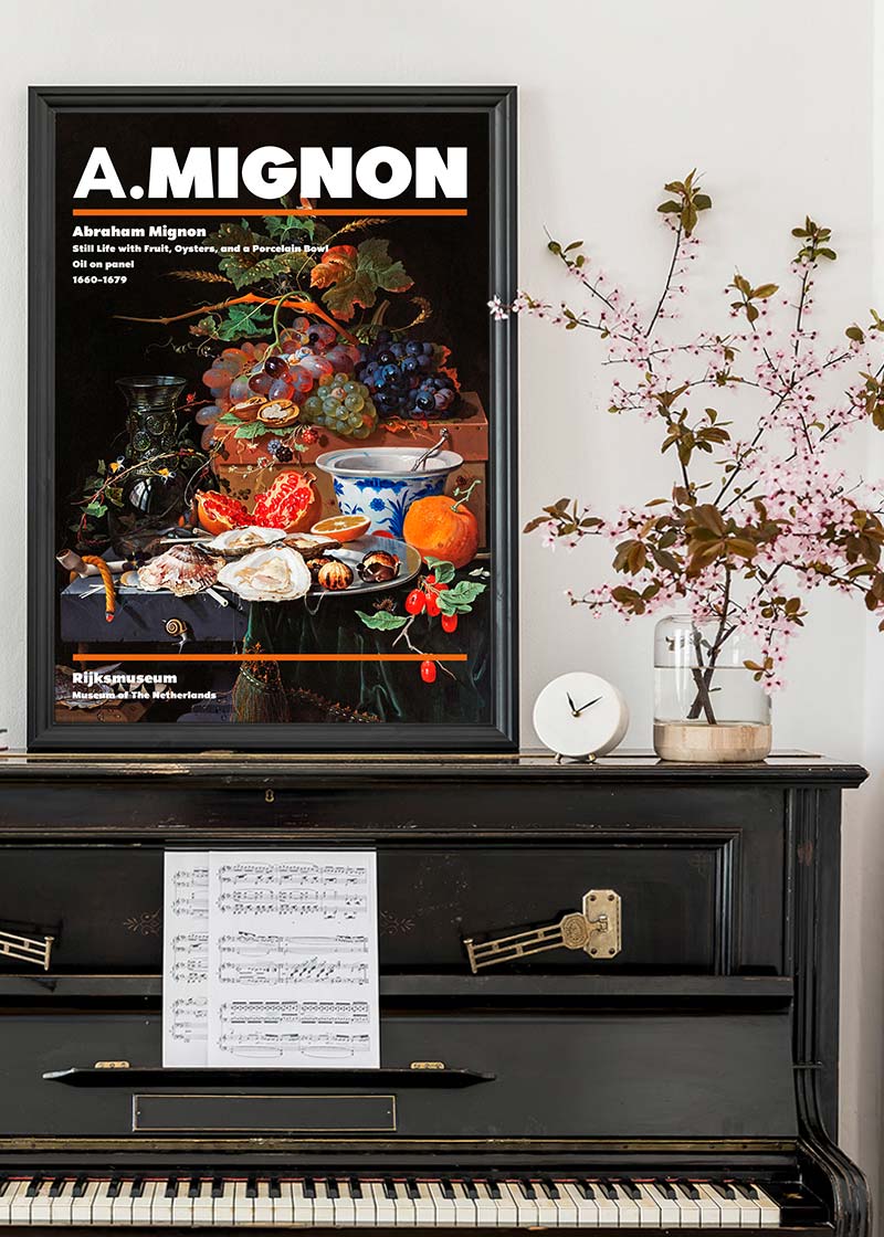 Abraham Mignon Still Life With Fruit Artist Poster