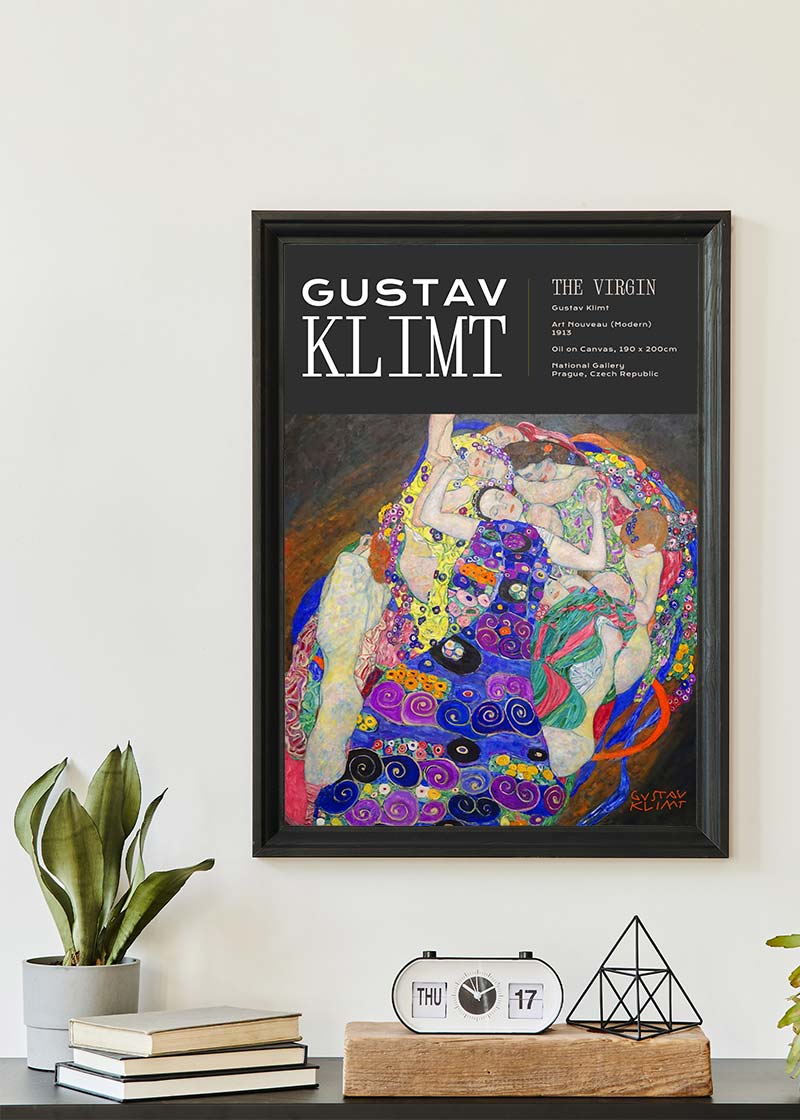 Gustav Klimt The Virgin Artist Poster