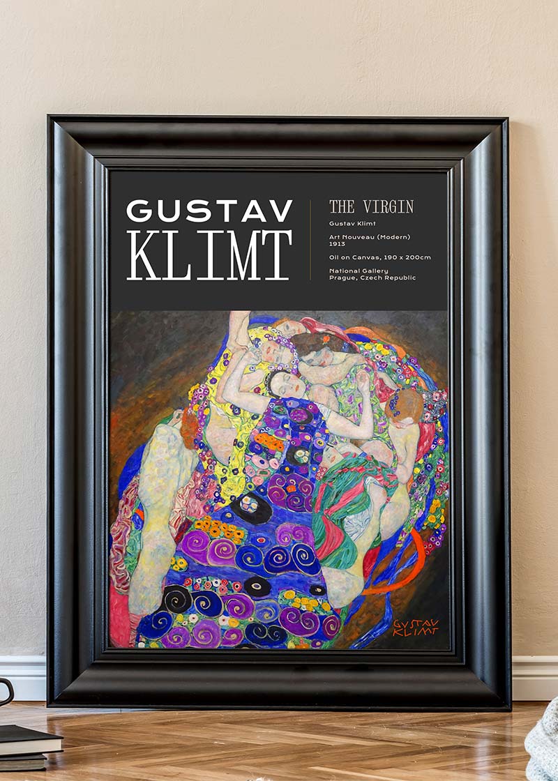 Gustav Klimt The Virgin Artist Poster