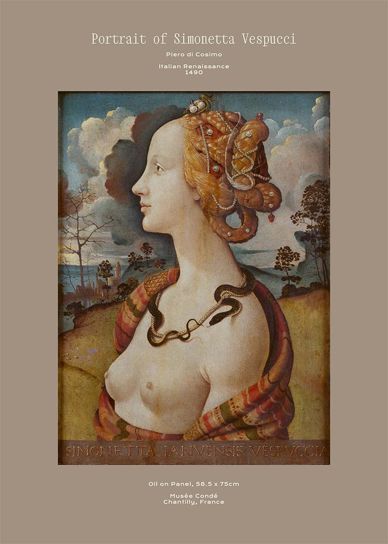 Piero di Cosimo Portrait Of Simonetta Vespucci Artist Poster