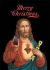 Jesus with Christmas Cracker Print