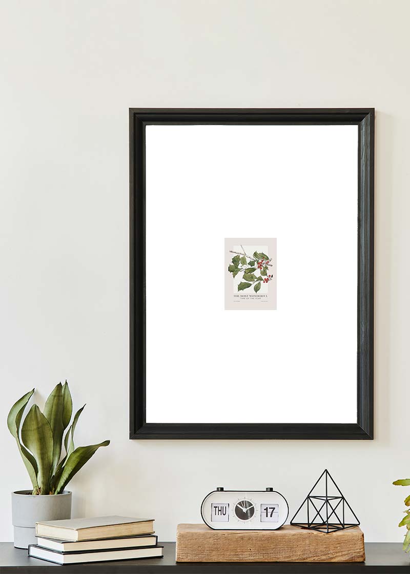 The Most Wonderful Time Of Year Holly Christmas Print