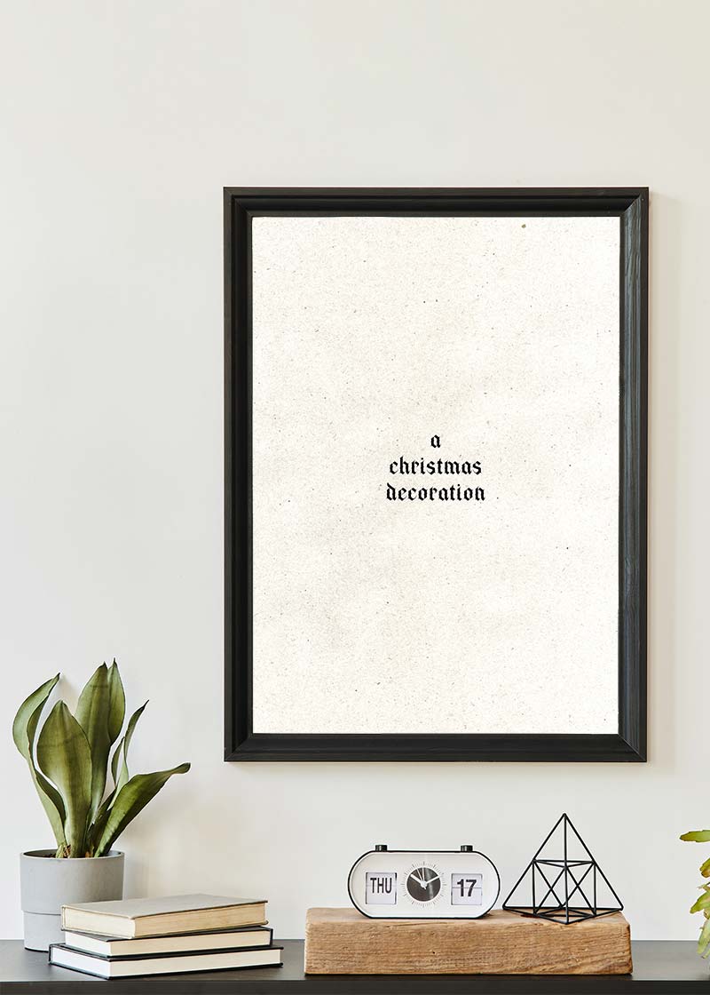A Christmas Decoration Print