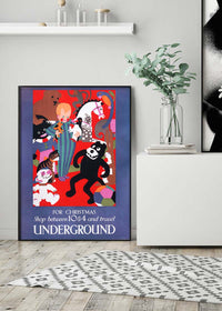 Vintage Underground Christmas Poster
