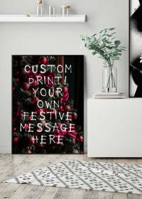 Custom Spraypaint Christmas Message Print