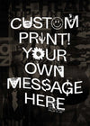 Custom Punk Style Letters Print