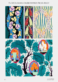 Emile-Alain Séguy Art Nouveau Pattern Print 009