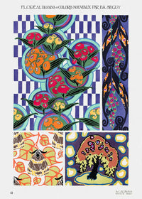 Emile-Alain Séguy Art Nouveau Pattern Print 014
