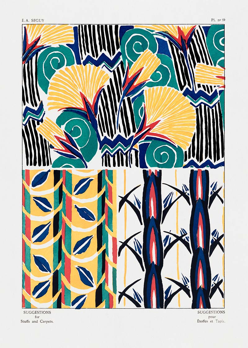 Emile-Alain Séguy Art Nouveau Pattern Print 033