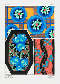 Emile-Alain Séguy Art Nouveau Pattern Print 034