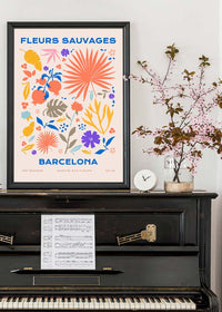 Fleurs Sauvages Barcelona Flower Print