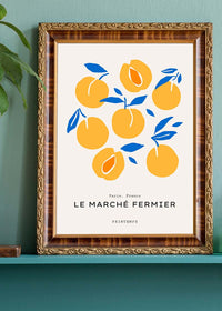 Paris Farmers Market Peaches Print