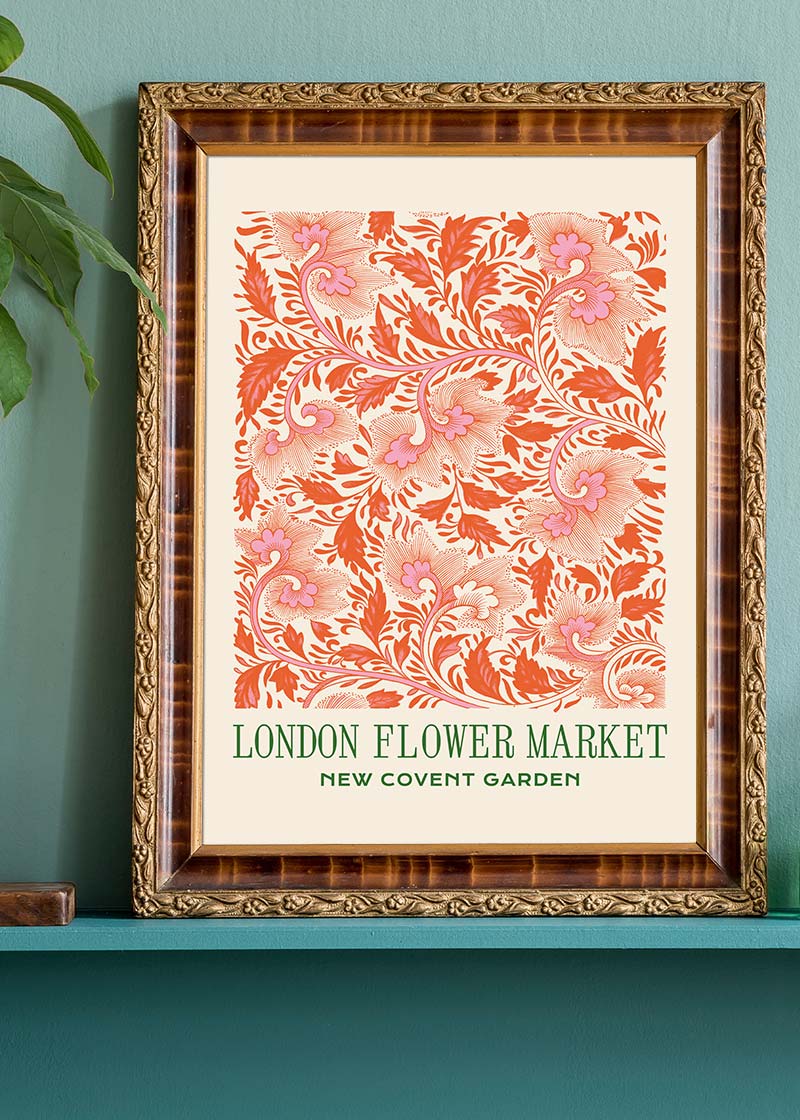 London Flower Market Covent Garden Print