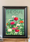 Seoul Flower Market Painted Poster Print