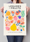 Fruit and Vegetables Minimal Pastel Art Print