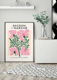 Market Season Minimal Flowers Art Print