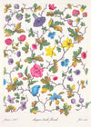 Vintage Floral Textile Pattern Print