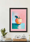 Abstract Painted Apple Pastel Print