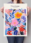 Wild Flowers of Amsterdam Abstract Painting Print