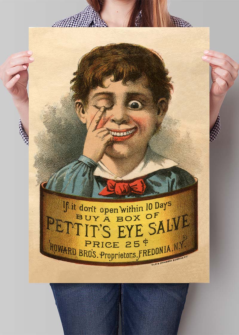Vintage Eye Salve Poster Print