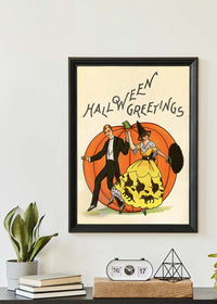 Vintage Halloween's Greetings Print