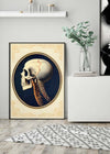 Vintage Skull Medical Diagram Side View Print