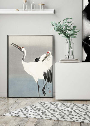 Two Cranes by Ohara Koson