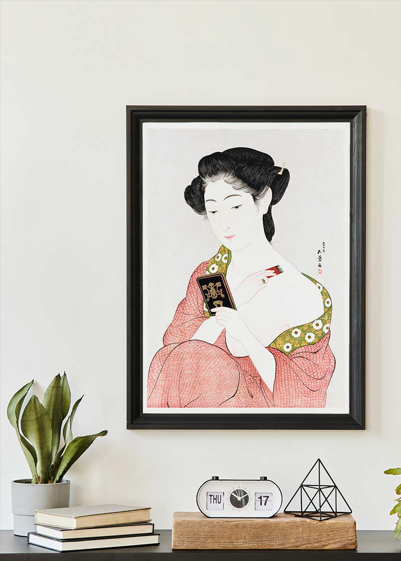 Woman Applying Powder by Goyo Hashiguchi