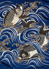 Fukasa with Carp in Waves