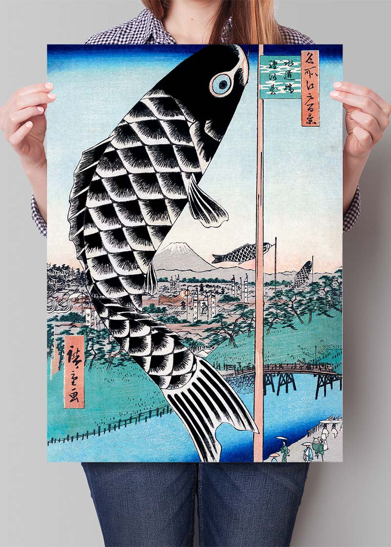 Utagawa Hiroshige's Suidobashi Bridge and Surugadai