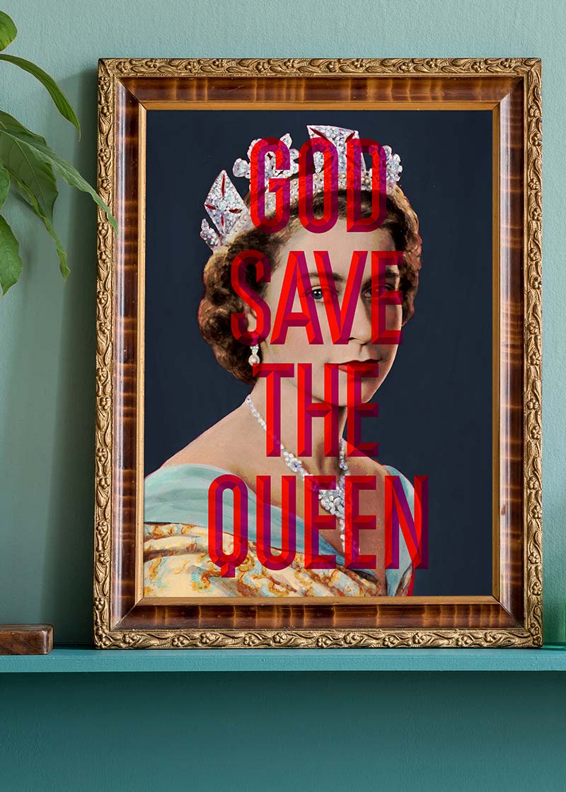 God Save The Queen Jubilee Print-InkAndDrop