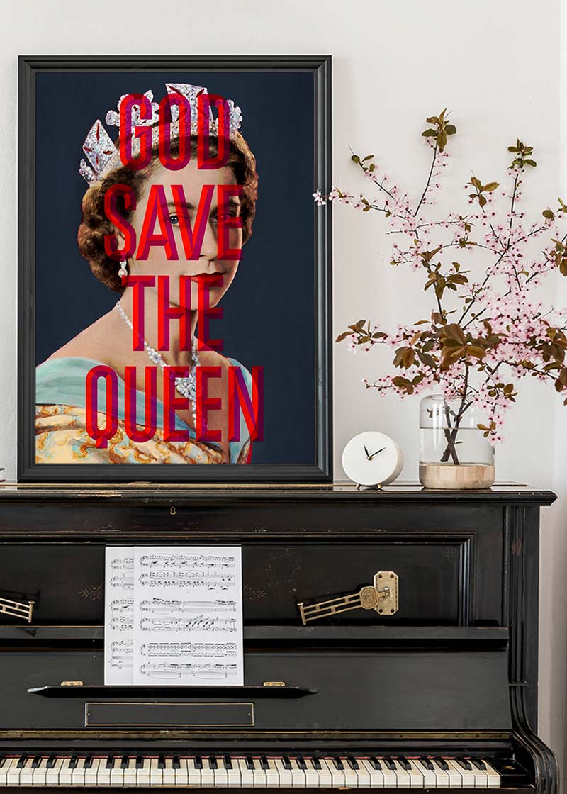God Save The Queen Jubilee Print-InkAndDrop