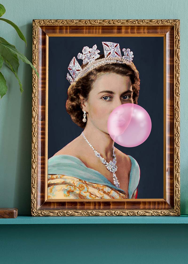 Queen good Elizabeth II - Premium Matte Paper Wooden Framed Poster