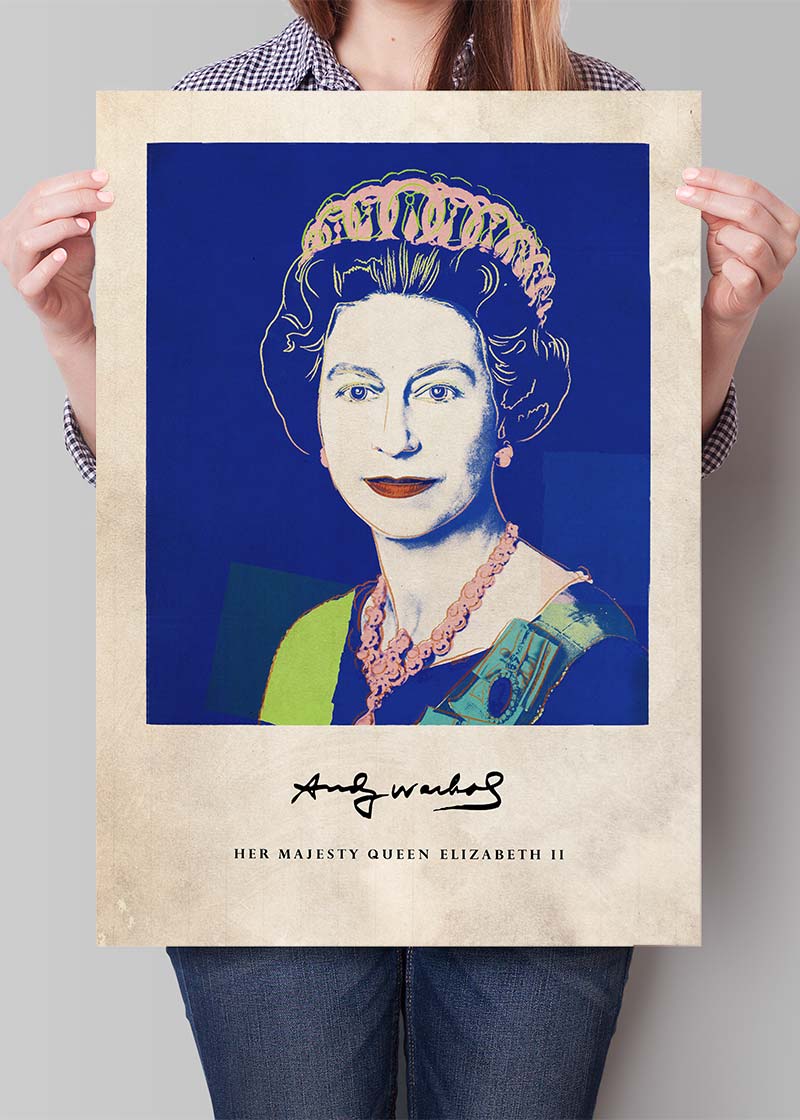 Queen Elizabeth outlet II - Premium Matte Paper Wooden Framed Poster