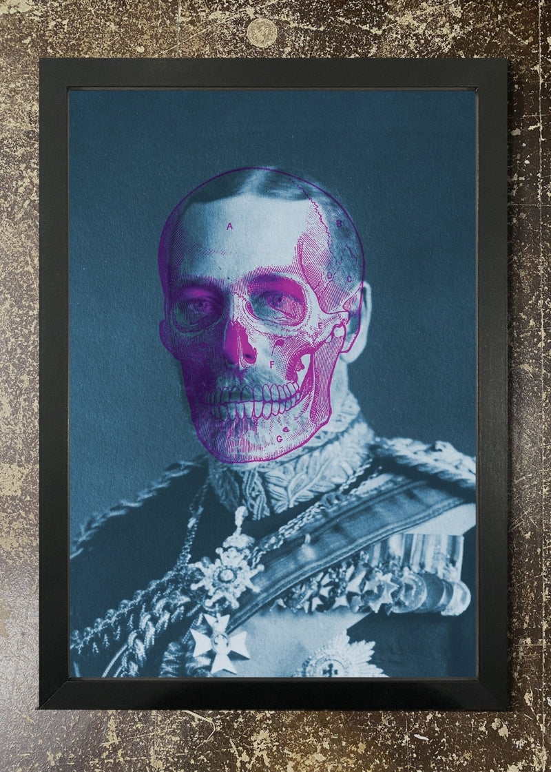 King Skull - Framed 21x30cm Print