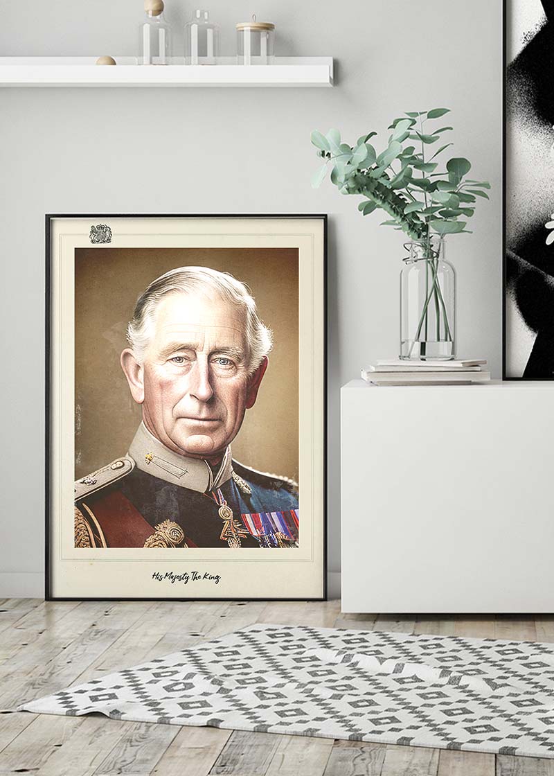 Vintage King Charles III Poster