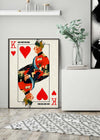 King Charles III Playing Card King of Hearts Print