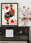 King Charles III Playing Card King of Hearts Print