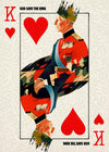 King Charles III Playing Card King of Hearts Print