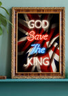 God Save The King Neon Print