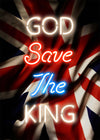 God Save The King Neon Print