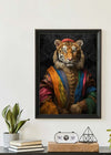Rainbow Tiger Animal Portrait Print