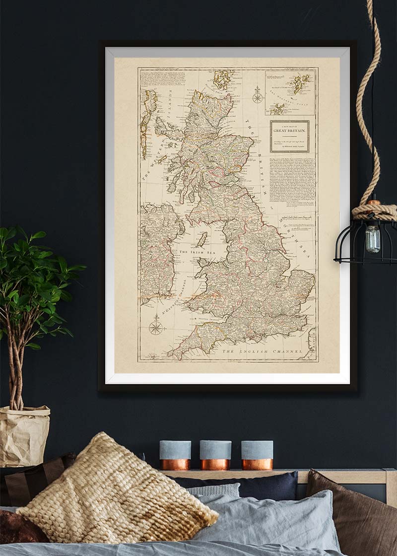 A new map of Great Britain by Herman Moll
